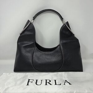 Furla Black Leather Hobo